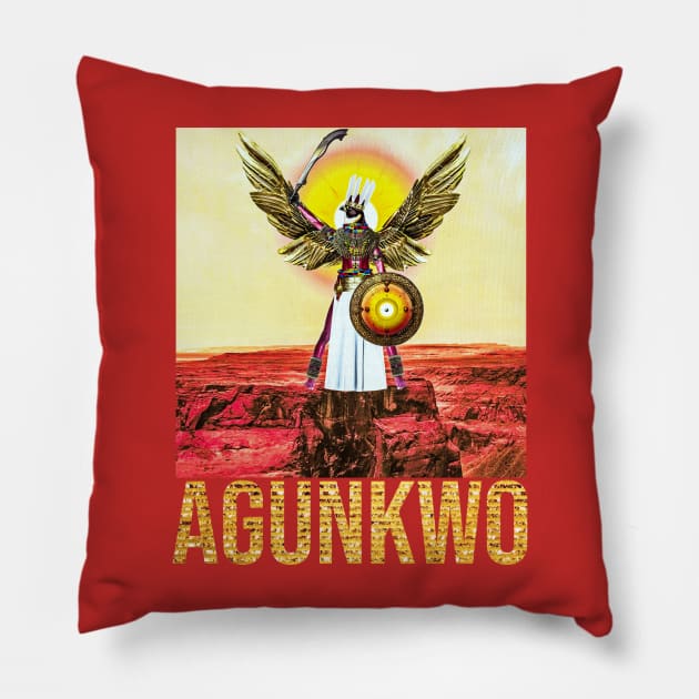 AGUNKWO / ORA / MONTU / HERU By SIRIUS UGO ART Pillow by uchenigbo