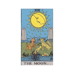 The Moon, Raider Waite Tarot, Divination Tarot T-Shirt