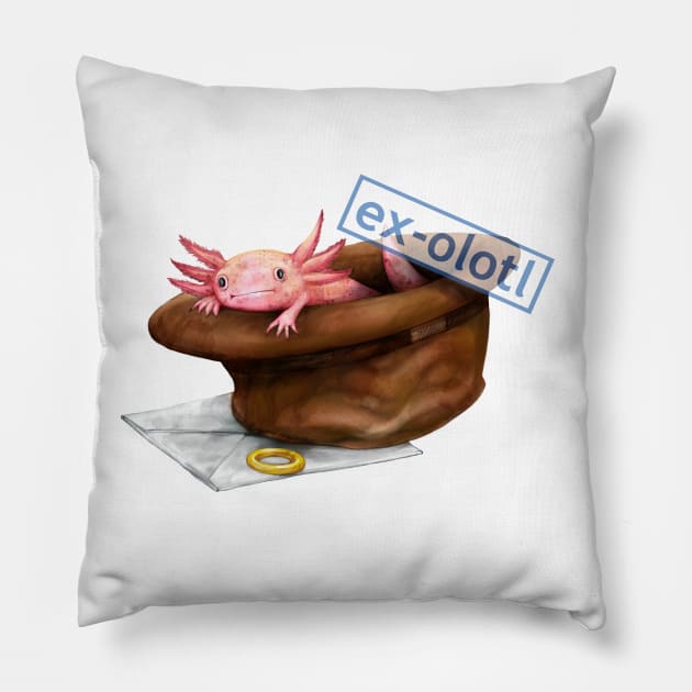 Ex-olotl Pillow by art official sweetener