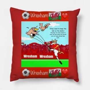 They need to keep the ball on the deck, Wrexham funny football/soccer sayings. Pillow
