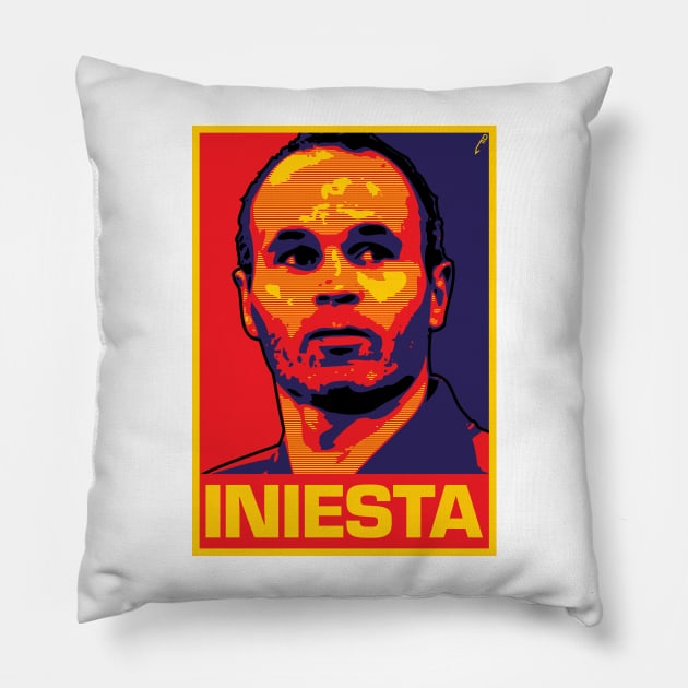 Iniesta - SPAIN Pillow by DAFTFISH