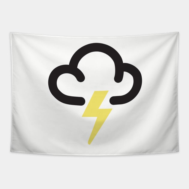 Thunder and lightning Storm Tapestry by bullshirter