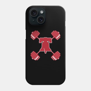 Phillies Phightins Barbell Red Gym Phone Case