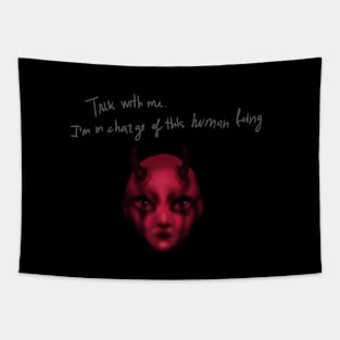 Possession, devil, demon , evil , creepy spooky horror Tapestry