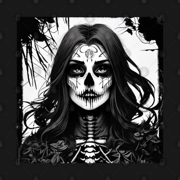 Black Magic Beauty: Experience the Dark Beauty of Our Mesmerizing Black and White Art by ShyPixels Arts