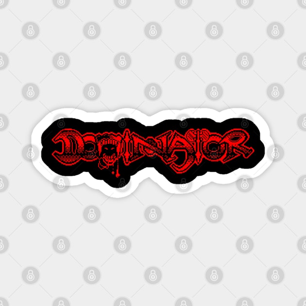 Dominator 8 Bit Art Magnet by 8 Fists of Tees