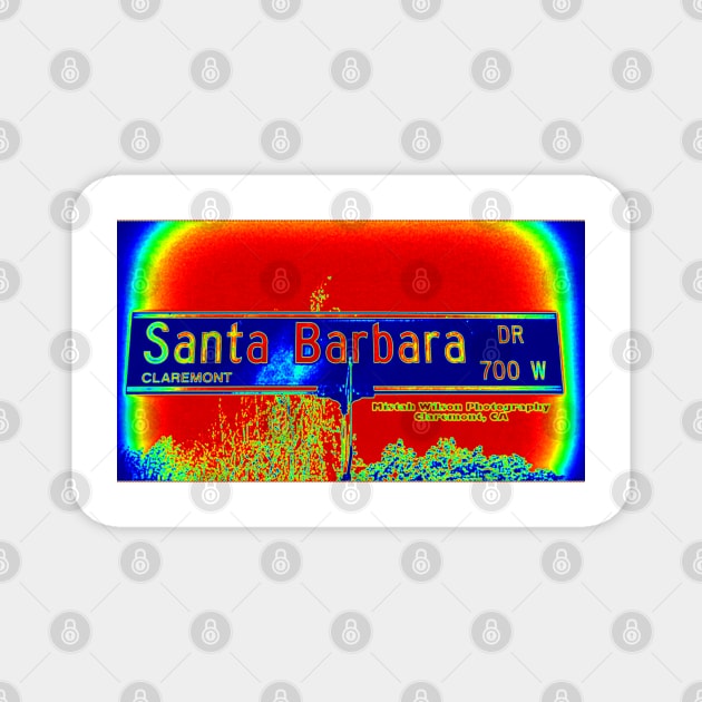 Santa Barbara Drive, Claremont, California by Mistah Wilson Magnet by MistahWilson