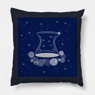 test tube, science, laboratory, chemistry, illustration, technology, light, shine, beautiful, style, stylish, universe, cosmos, galaxy, Pillow