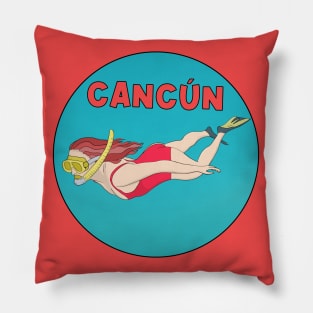 Mexican Travel Cancun Pillow