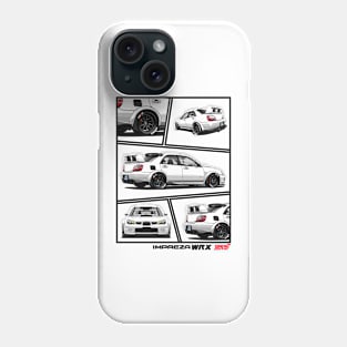 Impreza WRX STI Hawkeye Grey, JDM Car Phone Case