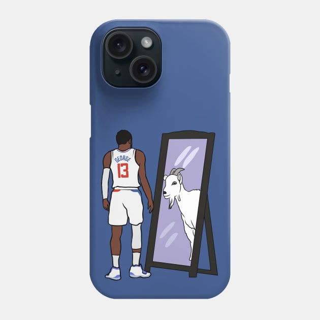 Paul George Mirror GOAT Phone Case by rattraptees