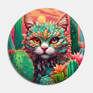 VIBRANT VISIONS (CACTUS CAT) Pin