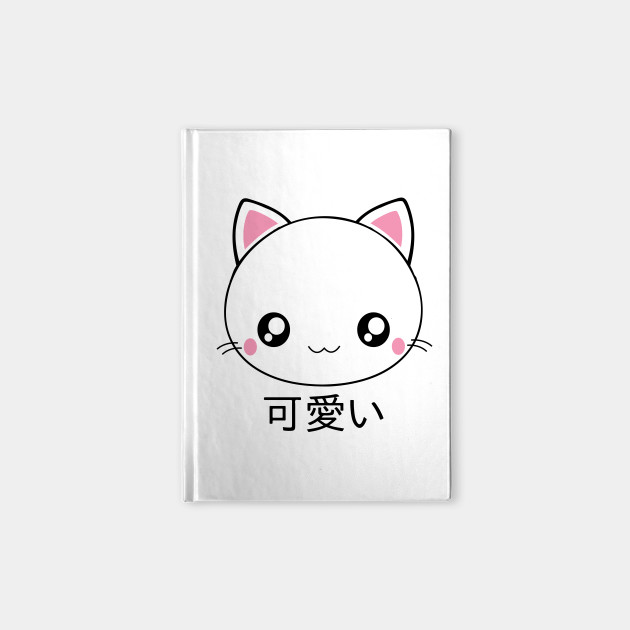 Cute Kawaii Cat Face Japanese Anime Kawaii Notebook Teepublic