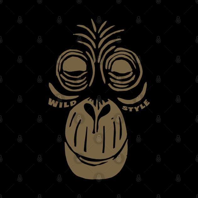 Wild Style Happy to be Monkey by KewaleeTee