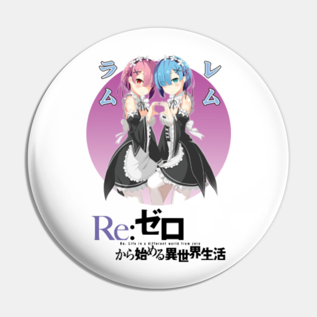 Re Zero Ram And Rem Love Anime Character Re Zero Kara Hajimeru Isekai Seikatsu Pin Teepublic