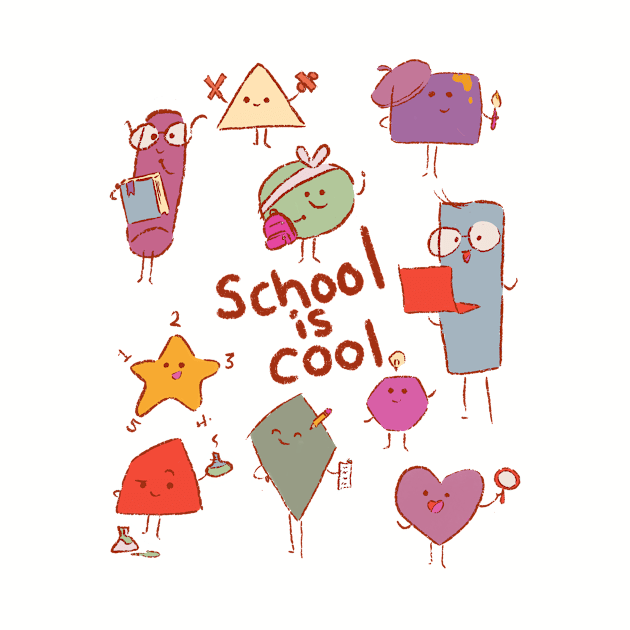 Kawaii shapes school is cool by The Mindful Maestra