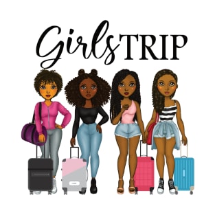 Girls trip black women African American cute gift T-Shirt