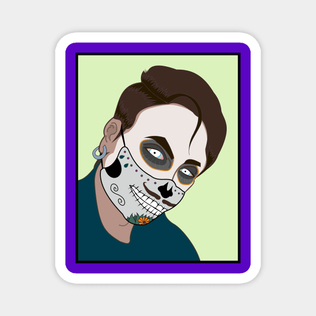 Day of the Dead - (Illusion) Mask Magnet by SD9