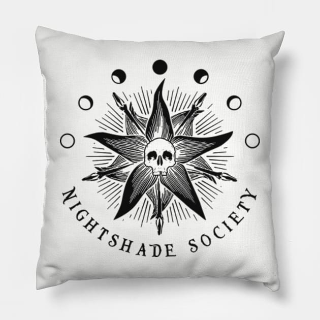 The Nightshade Society Pillow by Three Meat Curry