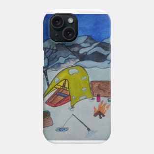 Picnic alone in the wilderness Phone Case