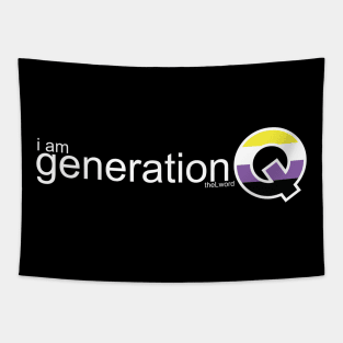 Generation Q Enby Tapestry