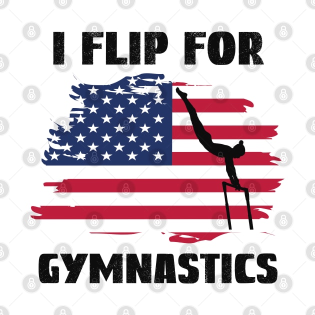 I Flip For Gymnastics, Backflip by Cor Designs