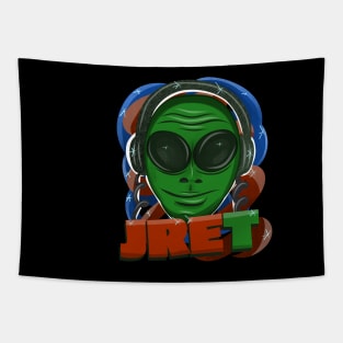 JRE.T. - Alien Version of Joe Rogan Tapestry