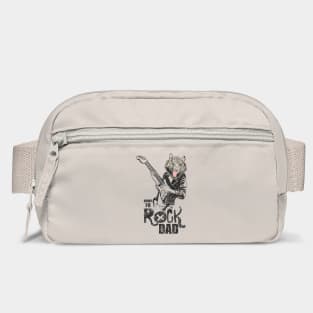 Born to Rock Dad Fathers Day Tiger Humor Bag