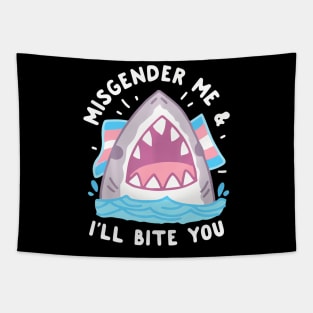 Me And Ill Bite Trans Shark Lgbt Pride Month Tapestry