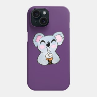 Animal Friend Koala Drinking Boba Phone Case