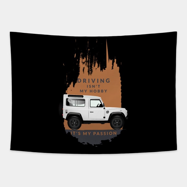 Jeep Lovers 4x4 Rover T-Shirt Tapestry by mrsticky