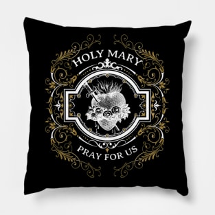Hail Mary Full of Grace Our Blessed Mother Mary Rosary Pillow