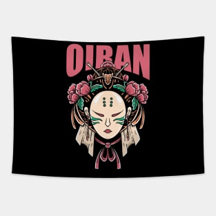 Japan Oiran mask Tapestry