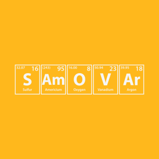 Samovar (S-Am-O-V-Ar) Periodic Elements Spelling T-Shirt