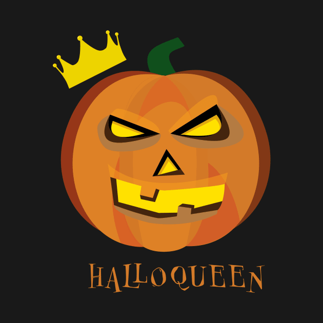 Halloqueen - Halloween pun by Room Thirty Four