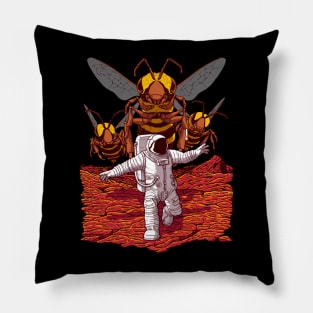 killer bees on mars Pillow