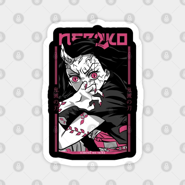 Nezuko Demon Form- Kimetsu no Yaiba Magnet by Otaku Vibes