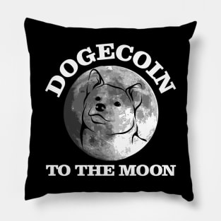 dogecoin to the moon funny crypto quote gift Pillow