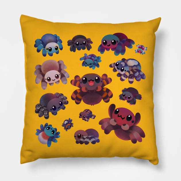 Tarantulas Pillow by pikaole