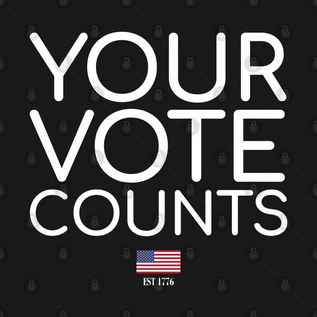 Your Vote Counts White by felixbunny