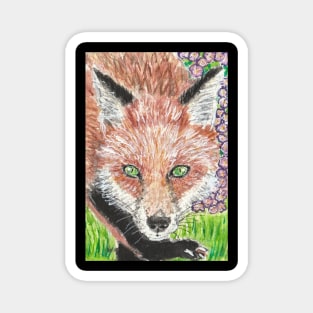 Fox  art  nature Magnet