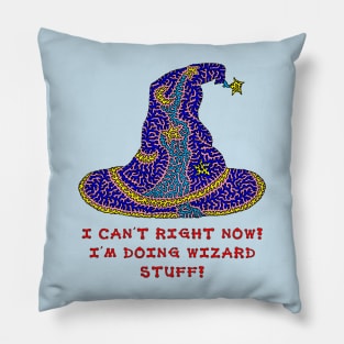 Doing Wizard Stuff Pillow