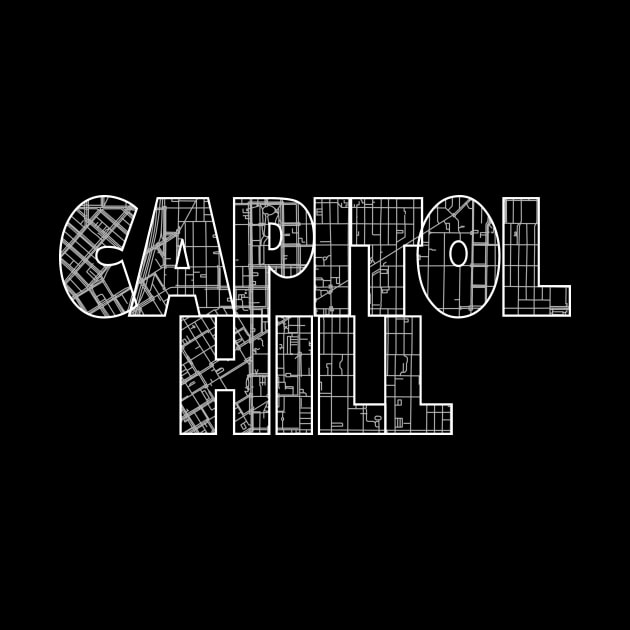 Capitol Hill Street Map by thestreetslocal