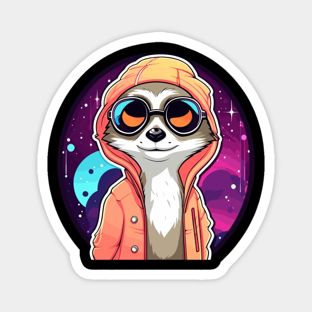 Meerkat Illustration Magnet by FluffigerSchuh