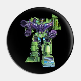 Devastator Diaclone style Boxart Pin