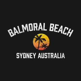 Balmoral Beach Sydney Australia NSW Sunset Palm T-Shirt