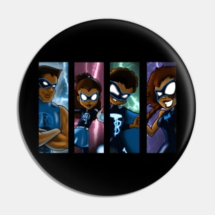 Family of Superheroes Pin