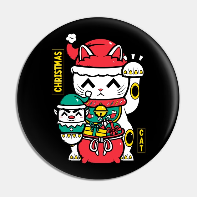 Christmas Cat Pin by krisren28