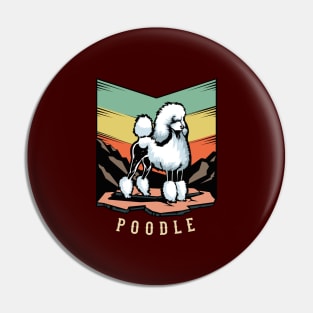Poodle | Retro design for Dog Lovers Pin