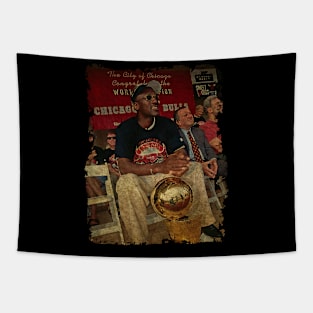 Michael Jordan, 1998 Chicago Bulls Championship Parade Tapestry